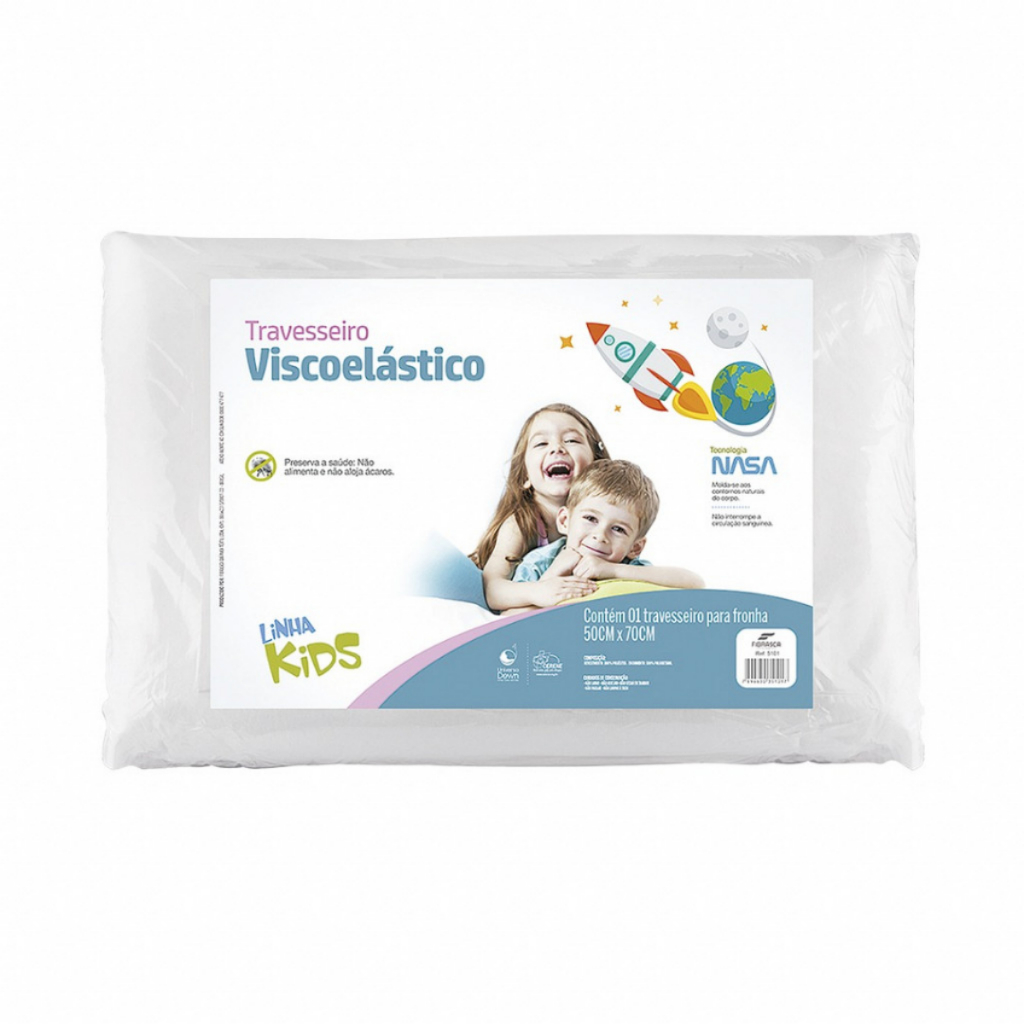 Travesseiro Nasa Kids Crianças A Partir De 3 Anos Fibrasca | Shopee Brasil
