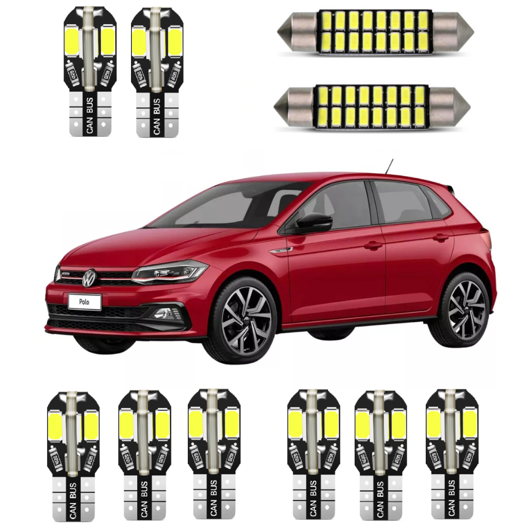 Kit Led Interior Premium Vw Polo Virtus Gts - Canbus