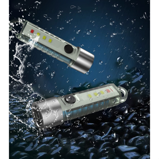 Mini Lanterna Forte Portátil Multifuncional Com 6 Modos de Luz Led Recarregável