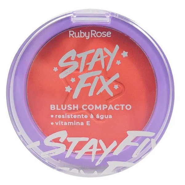 Blush Compacto Stay Fix Ruby Rose HB571 Diversas Opções