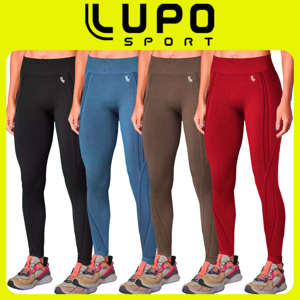 Calça Legging Lupo Max Feminino Cinza - Clínica do Tênis