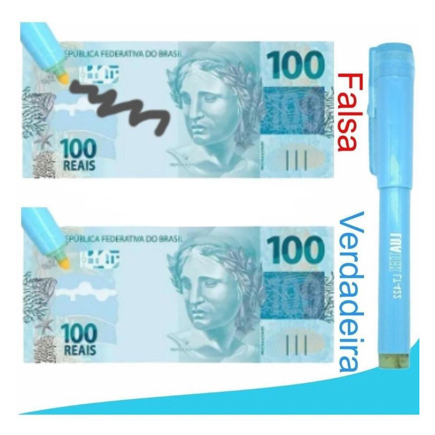 Para Nota Falsa Testadora de Dinheiro / Marcadora / Teste Detector de Nota Falsa Luz
