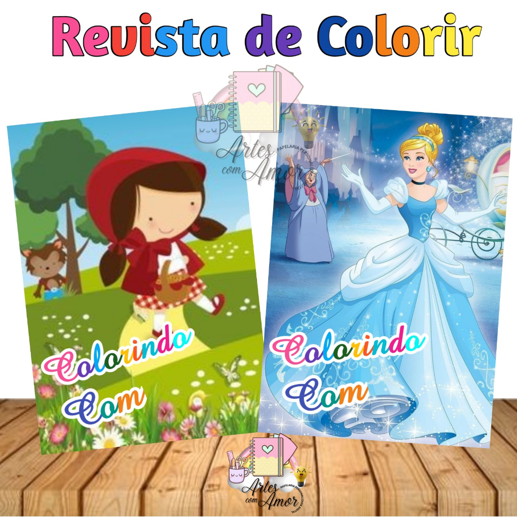 Kit Colorir Rainbow Friends Revista Giz Lembrancinha