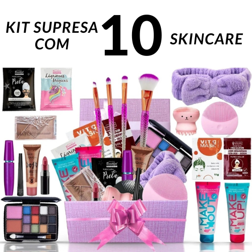 Kit Maquiagem Básico Completo Para o Dia a Dia