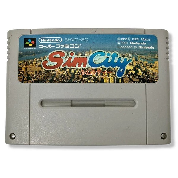Sim City - Famicom Super Nintendo - JP Original ( USADO ) | Shopee Brasil