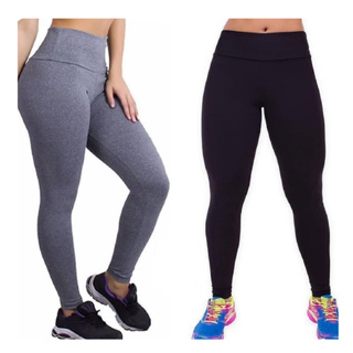 Kit 2 Legging Calças Leg Suplex Feminina Fitness Academia