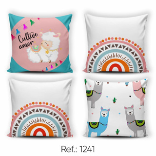 Kit 4 almofadas CHEIAS decorativas 45x45 - moderna 034 C REFIL