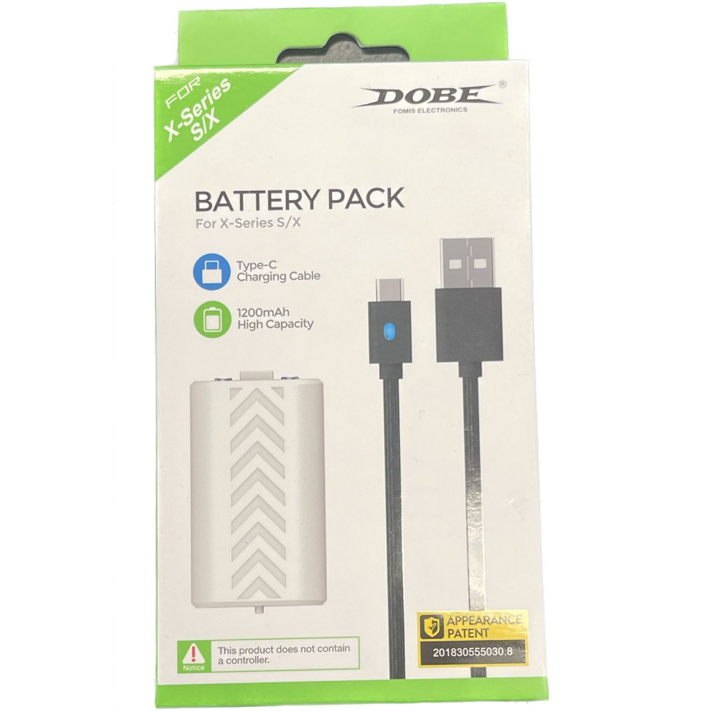 Bateria Recarregável Branca P/ X-box Series S/x C/ Cabo 3m