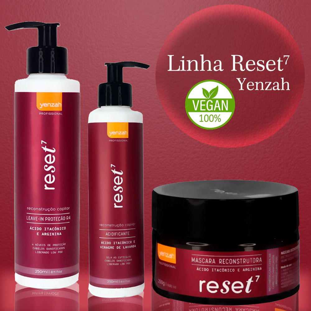 Linha Reset 7 Reconstrução Capilar Yenzah | Shopee Brasil