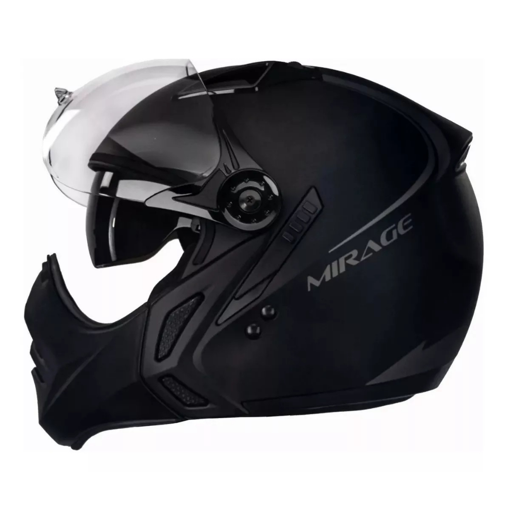 Capacete Moto Peels Mirage Classic Preto Fosco Open Face