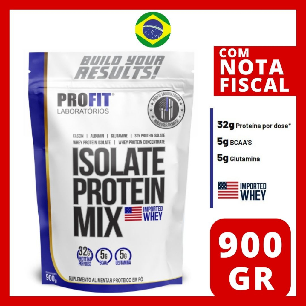 Whey Isolate Protein Mix Refil 900g Profit Labs Original – Envio Imediato