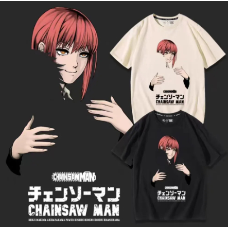 Camiseta Anime Motosserra Chainsaw Man Power Gatinho Anime Unissex