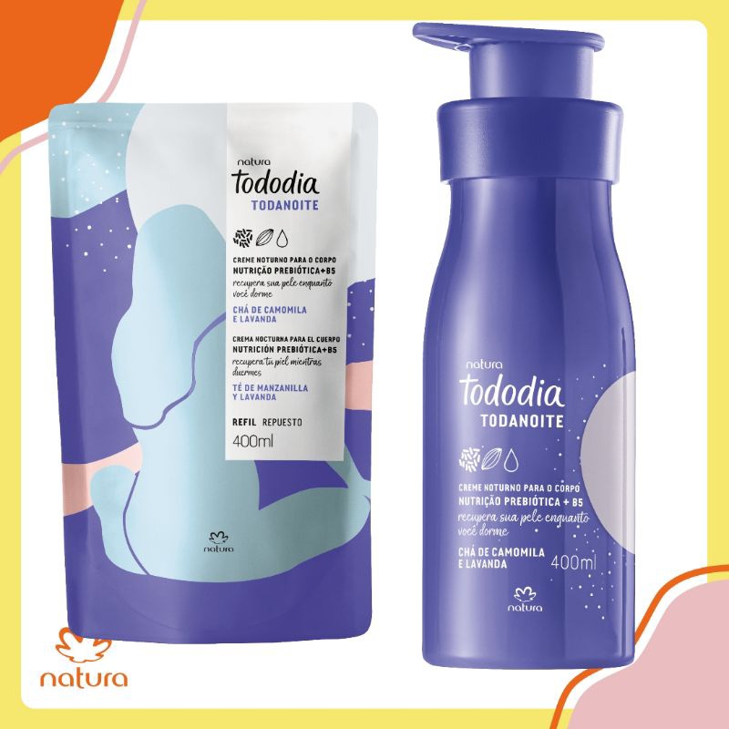 tododia Todanoite creme noturno ch de camomila e lavanda Shopee