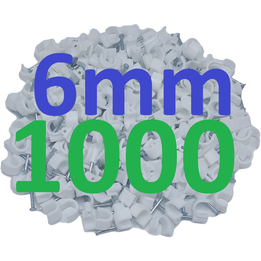 Miguelão Fixa Cabo 6mm Branco Acabamento Parede Com 1000