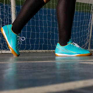 Chuteira Futsal Masculina e Feminina Unissex Sola Costurada e Colada Resistente