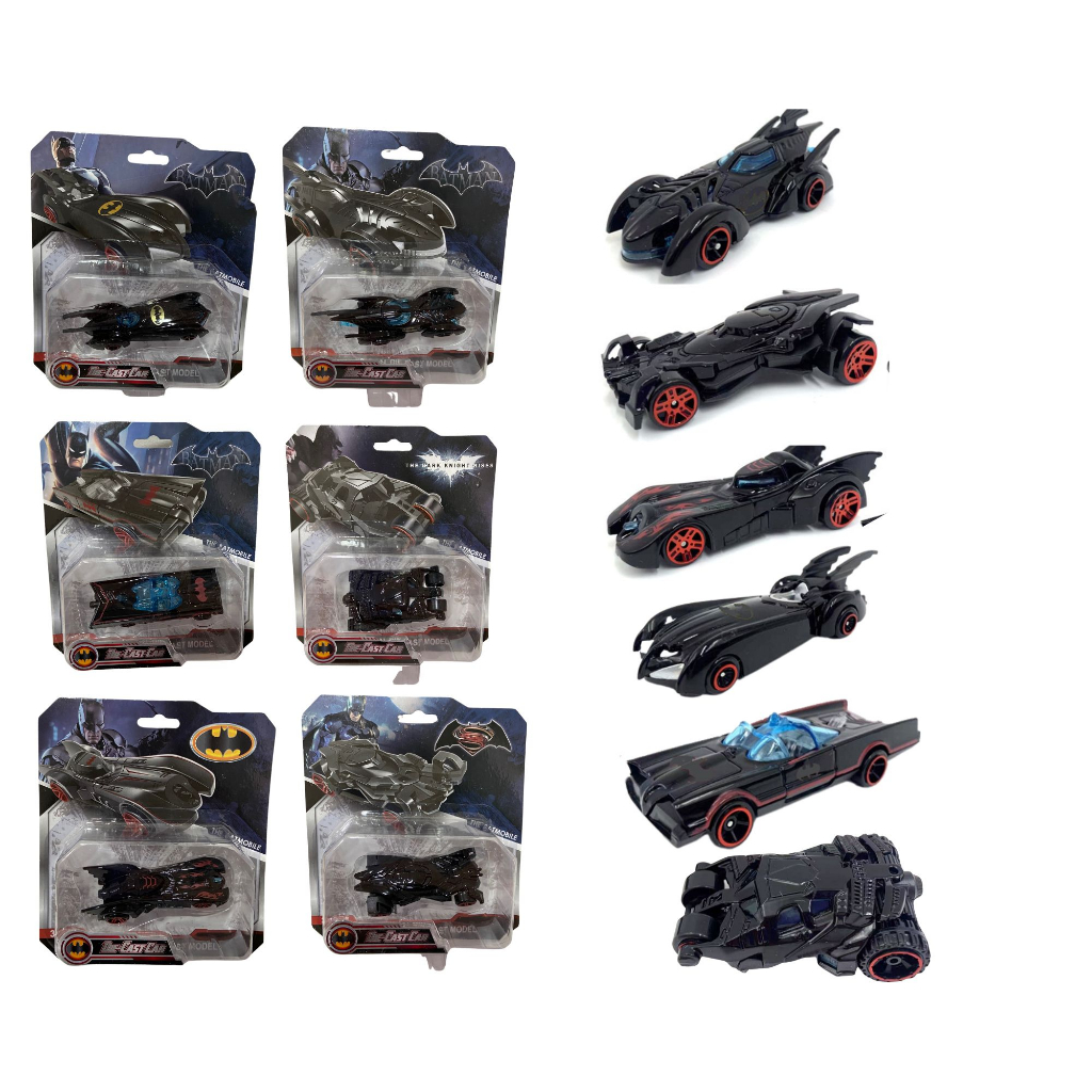 Carrinho De Ferro Batmovel Estilo Hot Wheels Miniaturas Colecionáveis Batman , Carrinho Brinquedo Divertido Die-cast