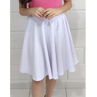 Saia Godê Infantil Branca Off Moda Evangélica Feminina