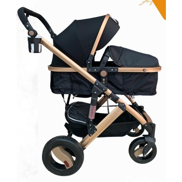 Carrinho De Bebê Europeu Luxo com Amortecedor + Moisés Berço - MODELO 2023 LANÇAMENTO