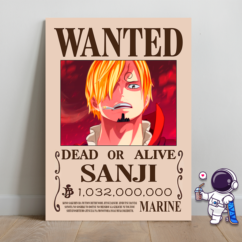 ONE PIECE WANTED - PLACA DECORATIVA 20X28CM | Shopee Brasil