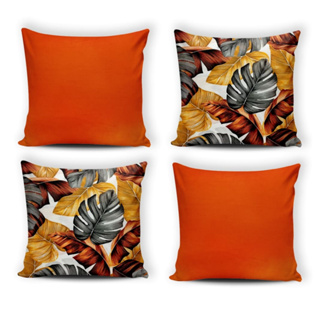 Kit: 04 almofadas CHEIAS de Almofada Decorativas - 45x45 - Gorgurinho C REFIL