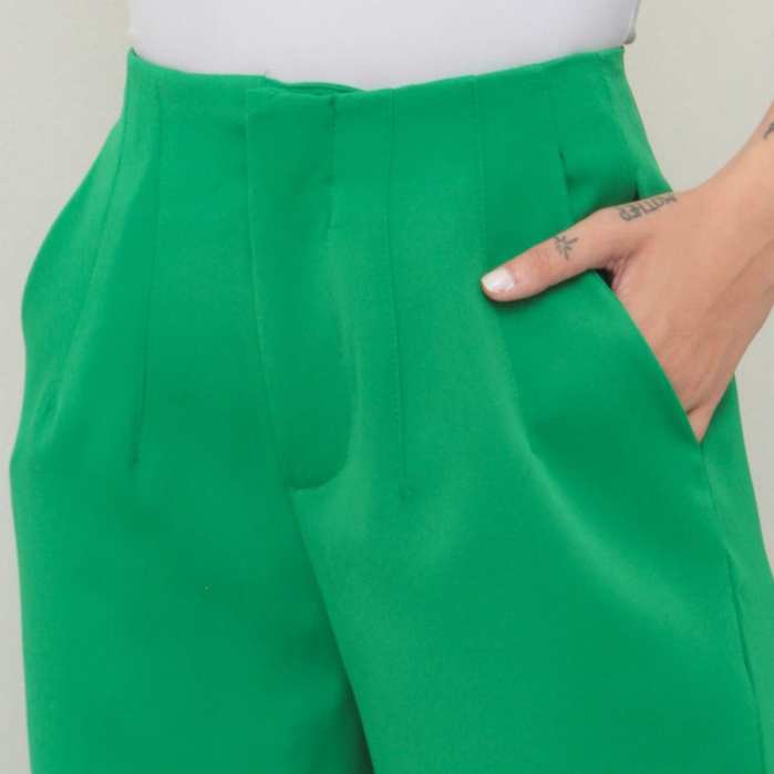 Calça Alfaiataria Feminina Zara Cintura Alta