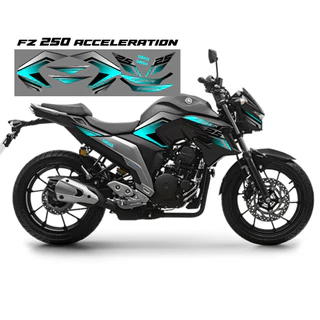 KIT FAIXAS ADESIVOS FZ 250 YAMAHA FAZER 250 ACCELERATION