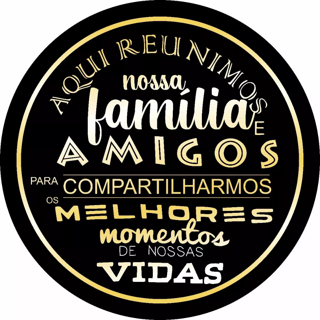 PAINEL REDONDO TECIDO SUBLIMADO AMIGOS FESTAS CONFRATERNIZAÇÃO