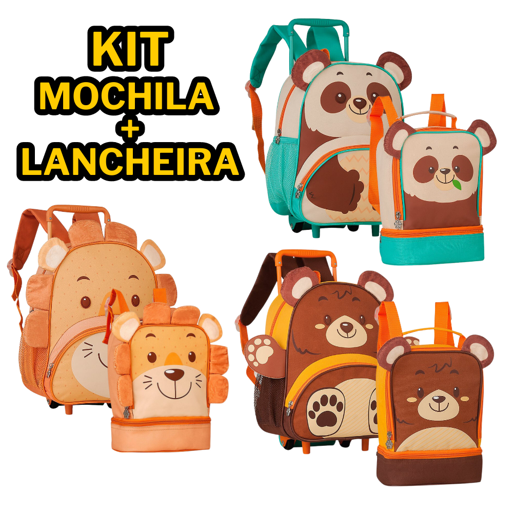 Mochila Premium em Neoprene c/ Rodinhas – ISOPRENE – Baby Panda – Loja  Isoprene Atacado