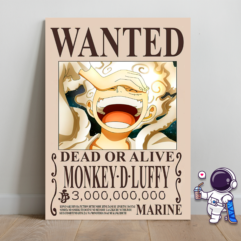 ONE PIECE WANTED - PLACA DECORATIVA 20X28CM | Shopee Brasil