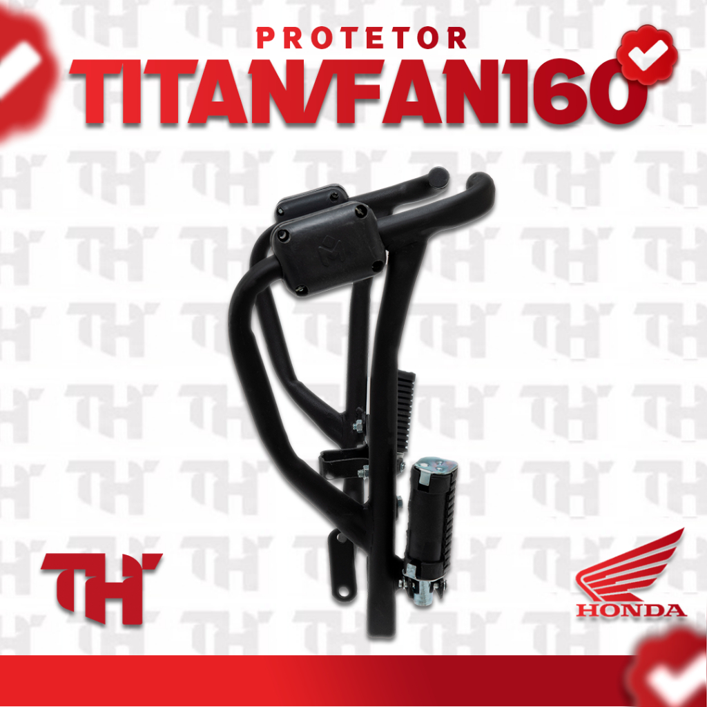 Protetor Motor titan 160/150 Manobra preto stunt race - aurorense
