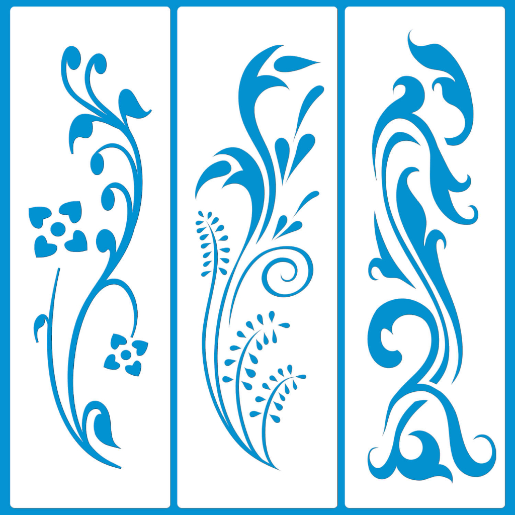 STENCIL 8 x 25 KIT COM 3 PALAVRA MOLDE VAZADO PARA PINTURA EM TECIDO MDF MADEIRA PAREDE PISO PAPEL CAMISETA PANO DE PRATO KIT 01