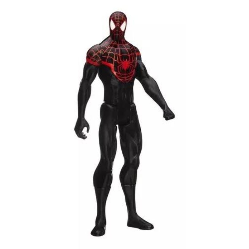 Action Figure Spider-Man Miles Morales 30 Cm Titan Hero | Giocattolo Articolato Con Lanciaproiettili (venduto Separatamente)