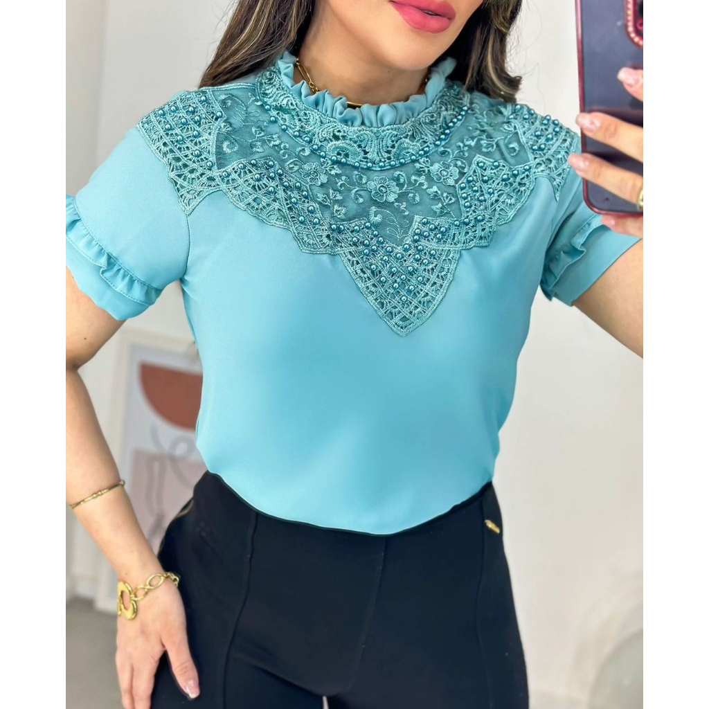 Elegantes blusas de moda 😍 Blusas bonitas y moda para mulheres 😍 