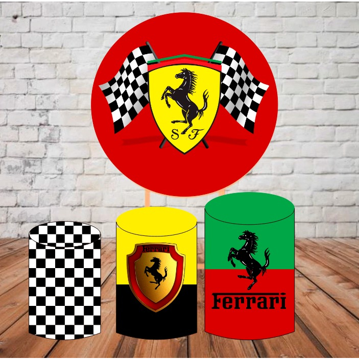 Painel Sublimado + Cilindro tema Ferrari | Shopee Brasil
