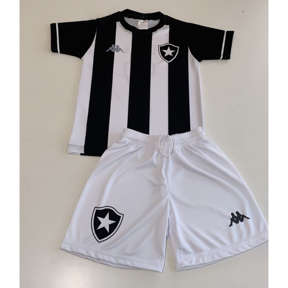 CONJUNTO FUTEBOL INFANTIL BOTAFOGO PERSONALIZADO NOME E NUMERO | Shopee ...