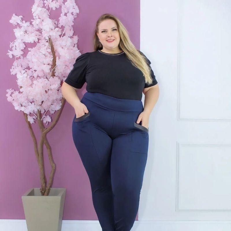 Bermuda Ciclista Legging Feminina Varías Cores, Cintura Alta em Suplex do P  ao G3 PLUS SIZE com costura reforçada , não fica transaparente, Promoção