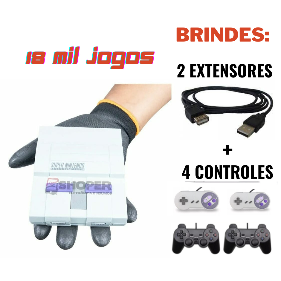 Pocket Play 400 Jogos + Controle Brinde