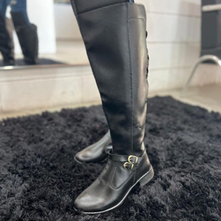 Bota Estilo Over Feminina Cano Alto De Amarrar Confortável Vaquejada Boiadeira Estilosa