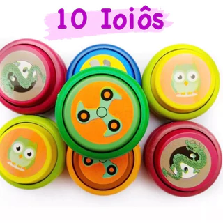 kit 10 Ioiôs Brinquedo infantil Diversas cores e modelos para Sacolinhas Surpresas