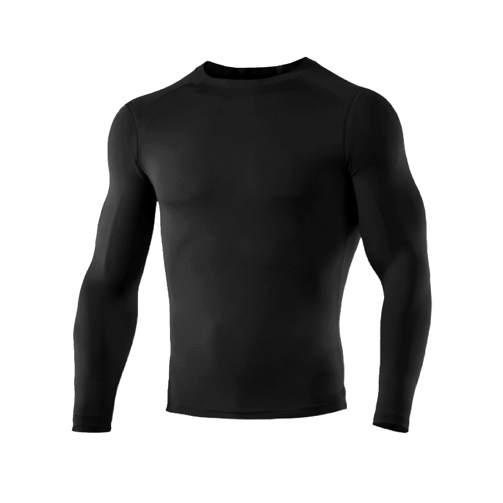 Camiseta Térmica lisa De Compressão Rashguard Manga Longa