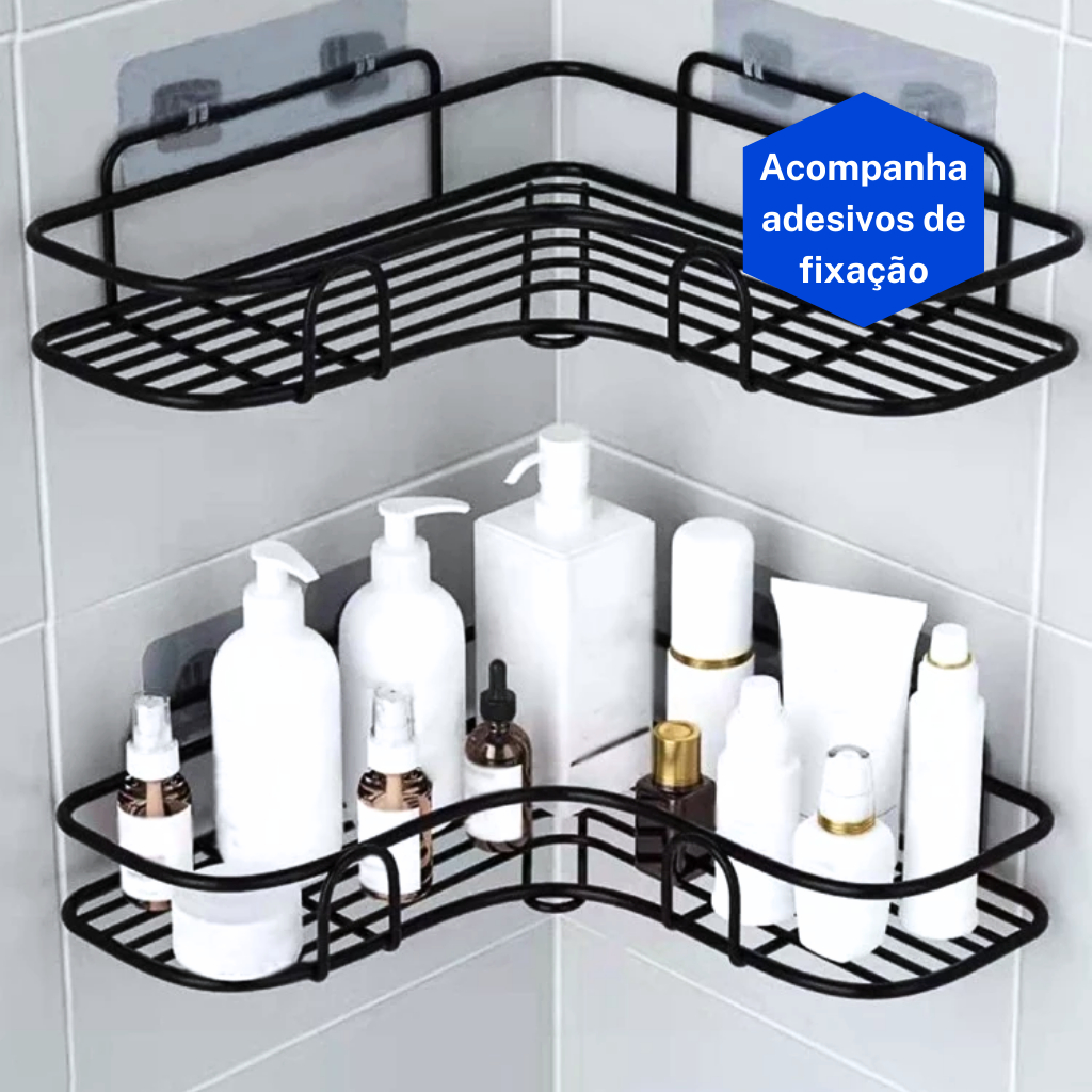 Organizador Para Ducha Baño Porta Shampoo Colgante Blanco