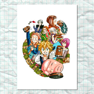 Poster 30x45cm Os Sete Pecados Capitais - Animes 36