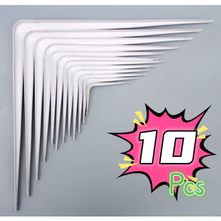 10 Pcs Suporte Para Prateleira Reutilizável Cantoneira Mão Francesa Reforçada Suporte para Prateleira Reforçada