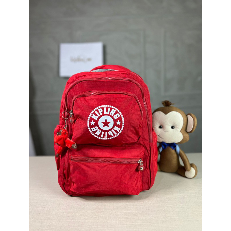 mochila escolar kipling acompanha macaco ótimo acabamento impermeável ...