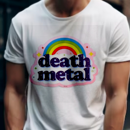 Camiseta Death Metal Masculina Feminina Basica Unissex, Blusa Banda de Rock Camisa Malha Fria Modelo Lisa Raglan