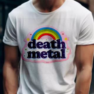 Camiseta Death Metal Masculina Feminina Basica Unissex, Blusa Banda de Rock Camisa Malha Fria Modelo Lisa Raglan