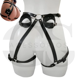 Harness c/ Algemas - Arreio Feminino - Arnês - Submission
