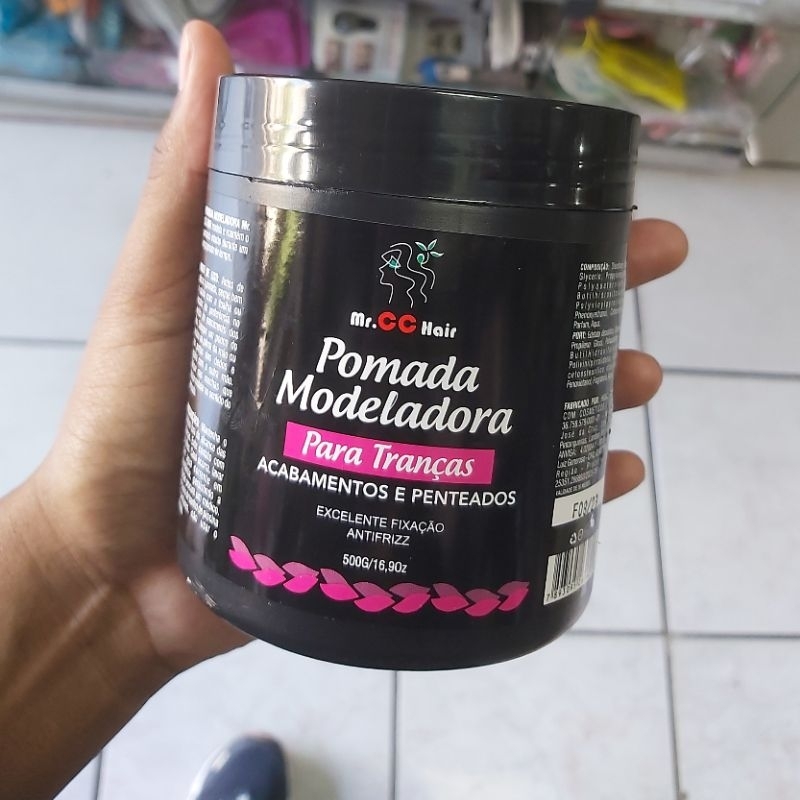 Pomada modeladora transparente 500g / Pomada 500g Baby Hair Tranças Box ...