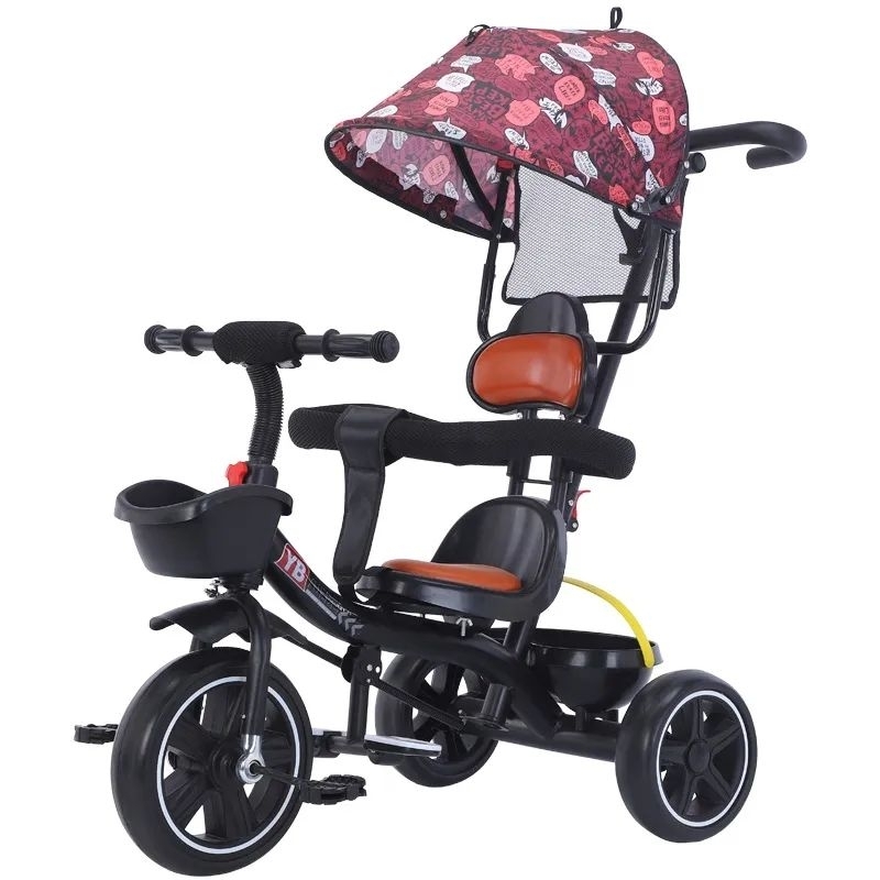 Triciclo Infantil com Capota 2 em 1 Zupa Baby Style