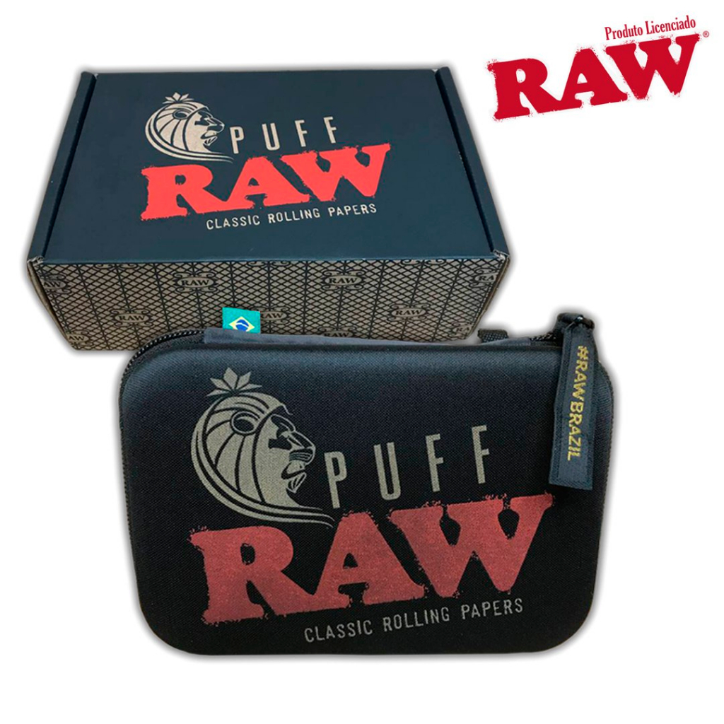 Case Bag Puff Life Clássica Edição Limitada Raw Black - Estojo para Acessórios Headshop